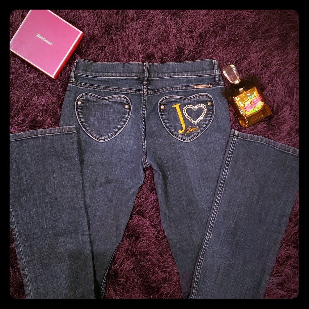👖JUICY👑CUTURE👖bedazzled jeans size'27